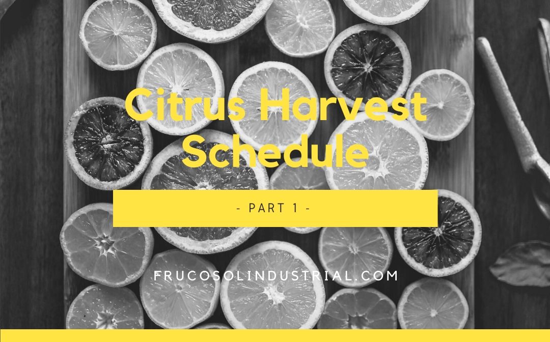 Citrus Harvest Schedule – Part 1