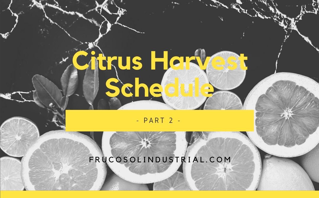 Citrus Harvest Schedule – Part 2